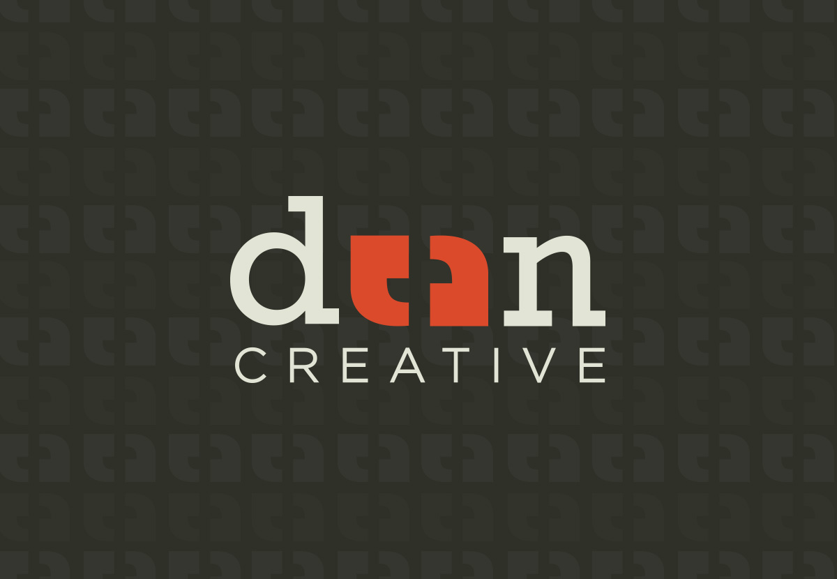 Dean Creative logo reversed